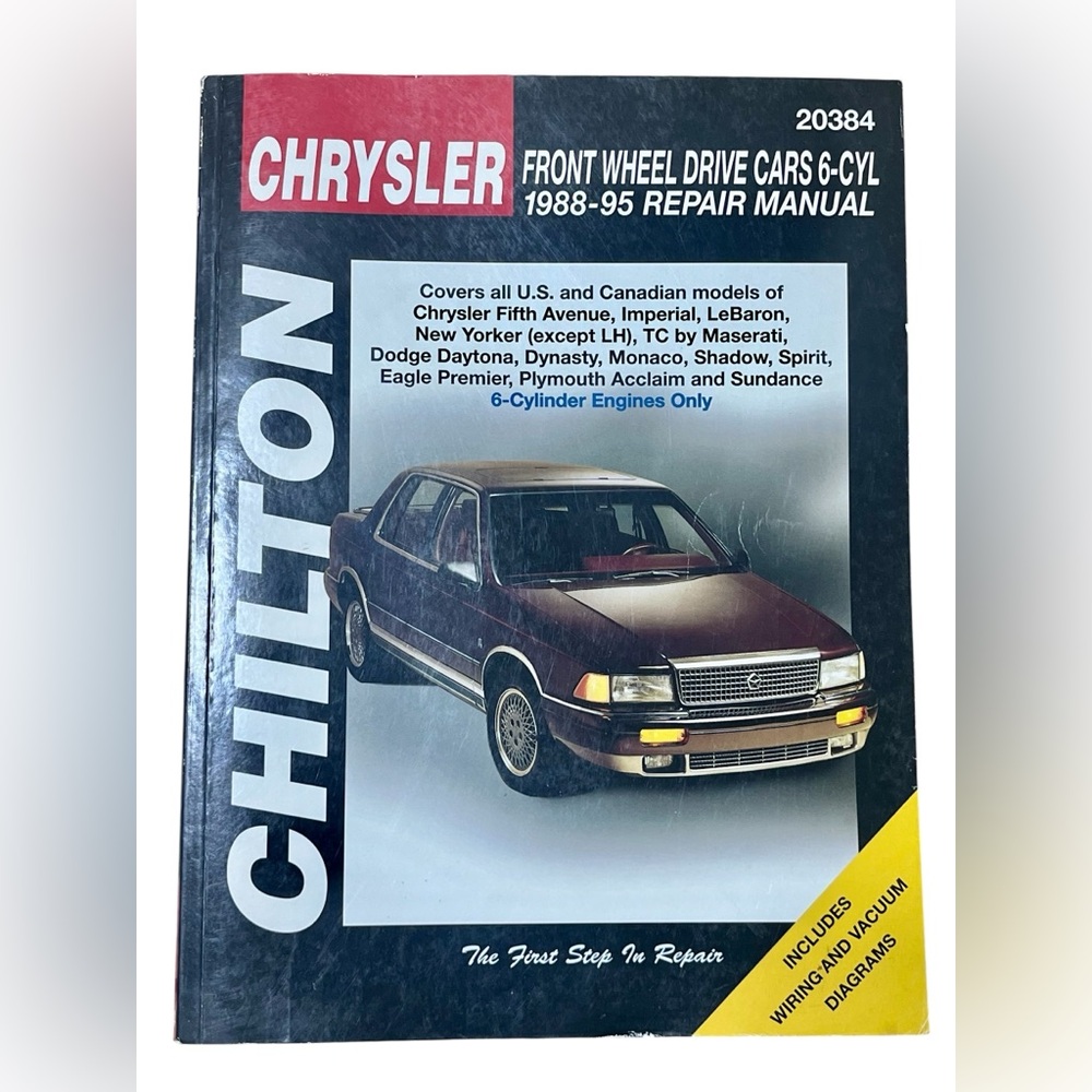 Chilton Chrysler Repair Manual 20384 Front Wheel Drive Cars 6-Cyl 1988-1995 Book